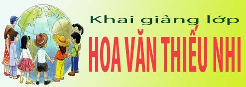 Khai giảng lớp Hoa văn thiếu nhi